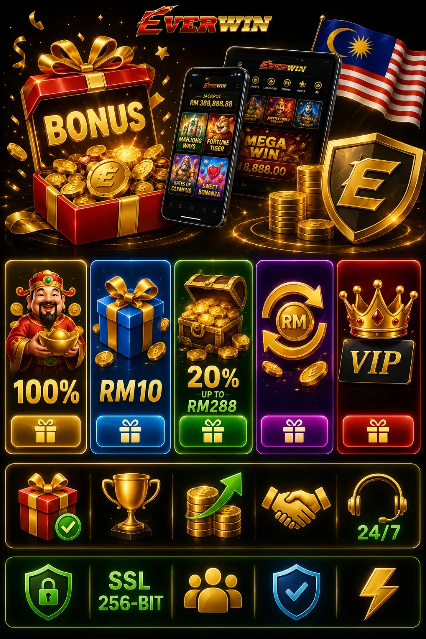 Bonus dan Promosi Everwin Casino — Ganjaran Terbaik untuk Pemain Malaysia
